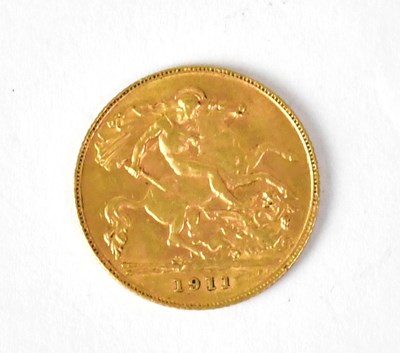 Lot 972 - A George V half sovereign, 1911.