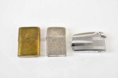 Lot 1428 - RONSON; a Varaflame vintage lighter, with a...