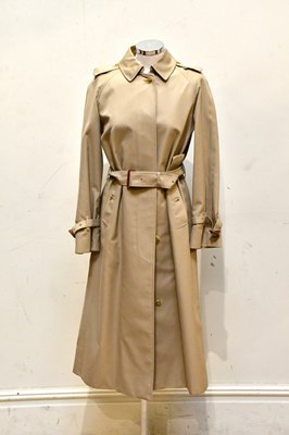 Lot 1954 - BURBERRYS; a full length tan lady's beige...