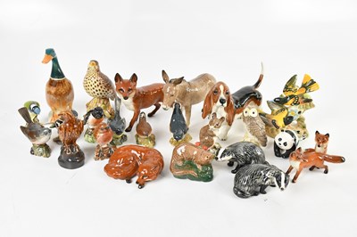 Lot 2725 - BESWICK; a large collection of animals and...