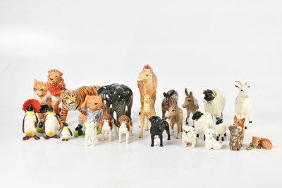 Lot 2715 - BESWICK; a large collection of animal figures...