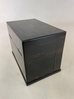 Lot 3 - A Victorian coromandel decanter box, the...