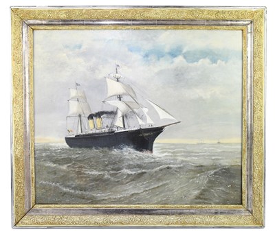 Lot 783 - UNATTRIBUTED; oil on board, shipping scene,...