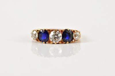 Lot 1306 - An Edwardian 18ct yellow gold diamond and...