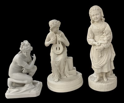 Lot 601 - Three early 20th century French bisque...