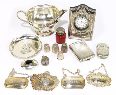 Lot 2321 - MARTIN, HALL & CO; a George V hallmarked...