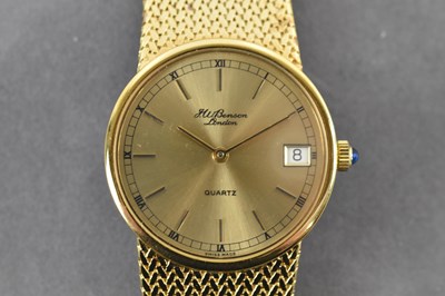 Lot 622 - J W BENSON; a gentleman's gold plated dress...
