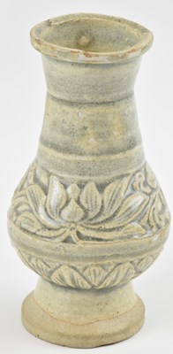 Lot 718 - A Chinese Cizhou white glazed vase, Northern...