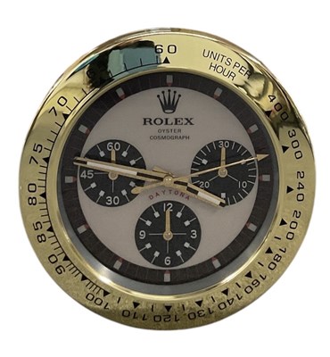 Lot 87 - A decorative Rolex Daytona style dealer's wall...