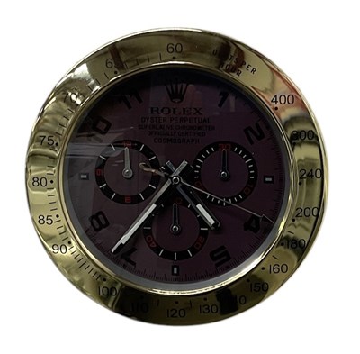 Lot 91 - A decorative Rolex Daytona style dealer's wall...