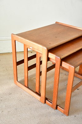 Lot 20 - A nest of mid century Danish teak graduated...