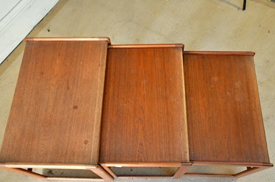 Lot 20 - A nest of mid century Danish teak graduated...