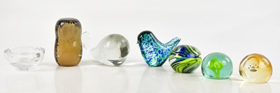 Lot 1674 - WEDGWOOD; three animal form paperweights...