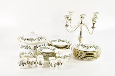 Lot 1524 - ROYAL WORCESTER; a part tea and dinner service...