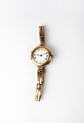 Lot 1288 - ROLEX; a 9ct rose gold ladies' wristwatch, the...