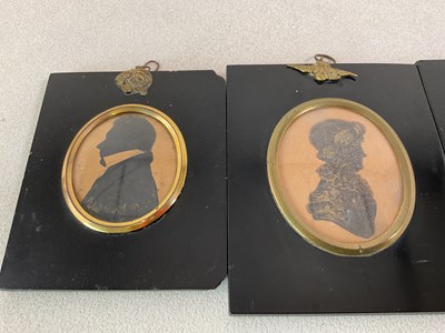 Lot 8 - A set of four early 19th century silhouette...