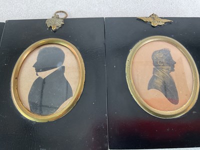 Lot 8 - A set of four early 19th century silhouette...