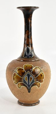Lot 1628 - ROYAL DOULTON; a large art ware vase, with...