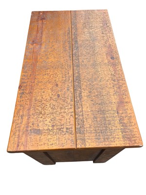 Lot 33 - A contemporary Chinese pine side table with...