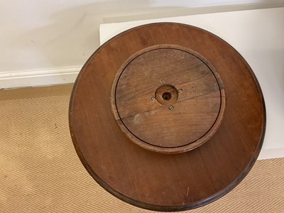 Lot 9 - A 19th century mahogany dish topped circular...