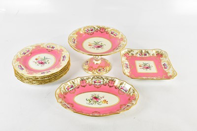 Lot 2816 - COPELAND SPODE; a nine piece part dessert...