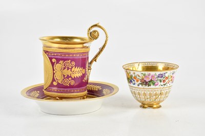 Lot 2791 - A late 19th century French porcelain coffee...