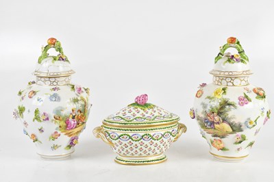 Lot 2758 - SEVRES; an early 20th century tureen and cover,...