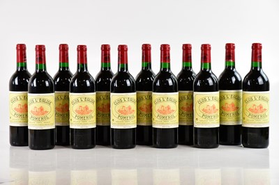 Lot 735 - RED WINE; twelve bottles Clos L'Eglise Pomerol...