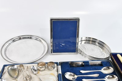 Lot 16 - A small collection of plated cutlery mainly...