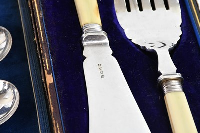 Lot 16 - A small collection of plated cutlery mainly...
