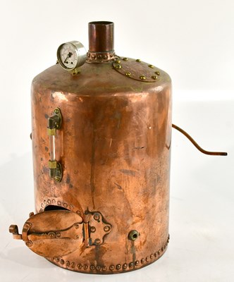 Lot 1029 - A copper steam boiler for steam engines...
