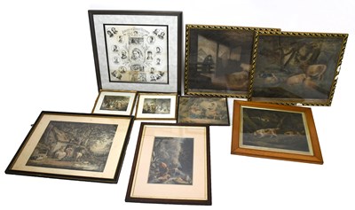 Lot 1438 - EDWARD WARD AFTER GEORGE MOORLAND; an early 19th century engraving, Setters