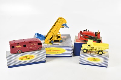 Lot 929 - DINKY SUPERTOYS; three boxed diecast vehicles...