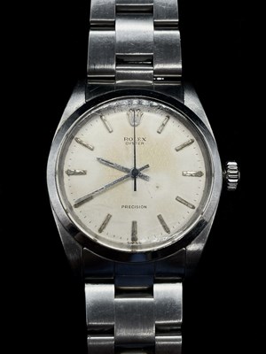 Lot 1359 - ROLEX; a gentleman's vintage Oyster stainless...