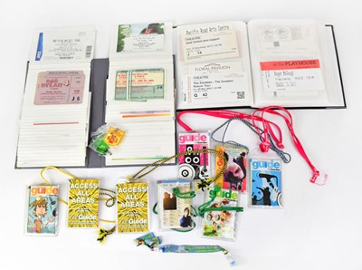 Lot 408 - A collection of concert ticket stubs to...