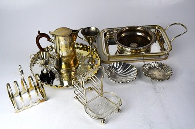 Lot 810 - A quantity of silver plated wares to include...