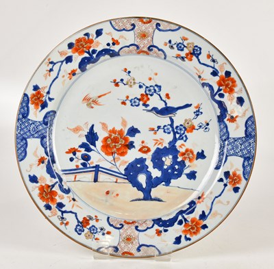 Lot 1330 - An 18th century Chinese Imari pattern wall...