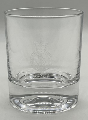 Lot 215 - A set of six whisky tumblers, engraved for the...