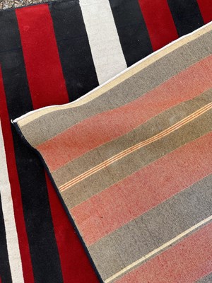Lot 59 - A modern Turkish Kilim style carpet with black,...