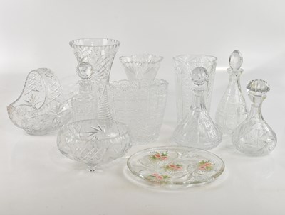 Lot 1650 - A large collection of cut glass and other...