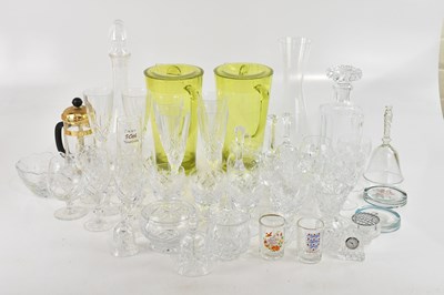 Lot 1678 - A collection of cut glass and moulded...