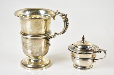 Lot 1373 - MARTIN, HALL & CO; a George V hallmarked...