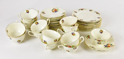 Lot 1525 - ROYAL DOULTON; a tea service transfer printed...