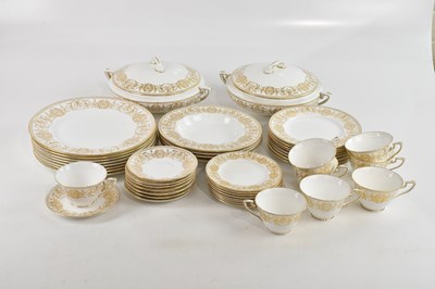 Lot 1517 - ROYAL WORCESTER; a 'Pompadour' part dinner...