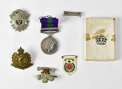 Lot 450 - A George VI General Service Medal (GSM) with...