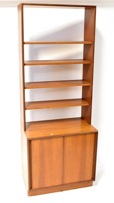 Lot 7 - G-PLAN; a mid-century teak side cabinet, the...