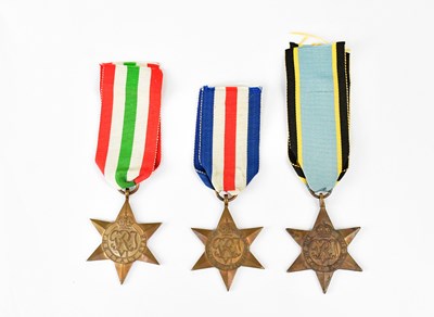 Lot 441 - Three WWII campaign stars comprising the...