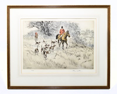 Lot 1394 - HENRY WILKINSON; limited edition colour print, 'Going to Cover'
