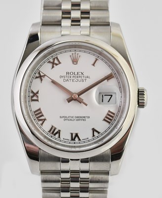 Lot 52 - ROLEX; a gentleman's stainless steel Oyster...