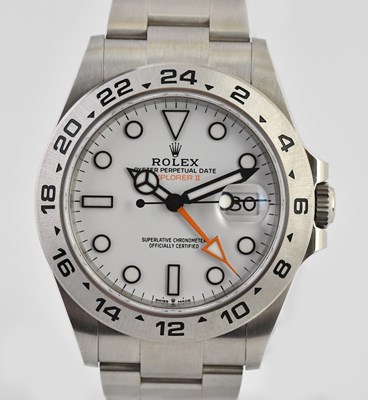 Lot 57 - ROLEX; a gentleman's stainless steel Oyster...